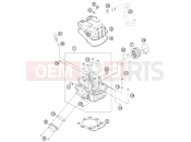 KTM 450 SMR (F8403M0) [EU] 2013 CYLINDER HEAD