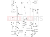 KTM 250 XCF-W (F8175M3) [US] 2013 FRONT FORK DISASSEMBLED