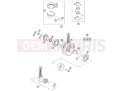 KTM 250 XCF-W (F8175M3) [US] 2013 CRANKSHAFT, PISTON