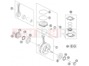 KTM 500 EXC (F8503M9) [EU] 2013 CRANKSHAFT, PISTON