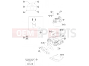 KTM 150 SX (F6175M1) [US] 2013 CYLINDER, CYLINDER HEAD