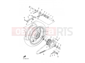 YAMAHA FZS 1000 FZ1 Fazer FZS1000S FAZER (5LVN) 2003 REAR WHEEL