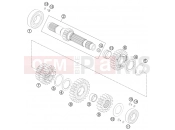 KTM 690 ENDURO R (9703J8) [EU] 2010 TRANSMISSION I - MAIN SHAFT