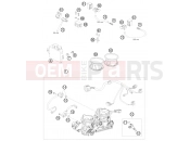 KTM 990 SUPERMOTO  T SILVER (9803J2) [EU] 2010 THROTTLE BODY