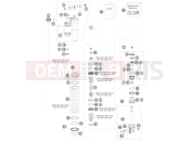 KTM 250 SX (6301J0) [EU] 2010 SHOCK ABSORBER DISASSEMBLED