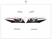 KTM 990 SUPERMOTO T SILVER (9823IS) [FR] 2009 DECAL