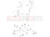 KTM 990 SUPERMOTO T SILVER (9823IS) [FR] 2009 REAR BRAKE CONTROL