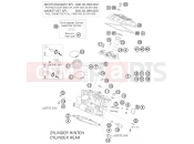 KTM 990 SUPERMOTO  BLACK (9823I2) [FR] 2009 CYLINDER HEAD REAR