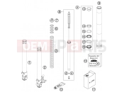 KTM 690  SUPERMOTO LIM.ED (9703I1) [EU] 2009 FRONT FORK DISASSEMBLED