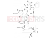 KTM 690  SUPERMOTO LIM.ED (9703I1) [EU] 2009 REAR BRAKE CONTROL