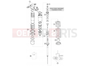 KTM 450 XC ATV (8401IQ) [EU] 2009 SHOCK ABSORBER DISASSEMBLED