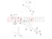 KTM 300 XC-W (7475I4) [US] 2009 CRANKSHAFT, PISTON