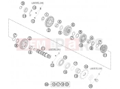 KTM 450 XC-F (8475I1) [US] 2009 TRANSMISSION II - COUNTERSHAFT