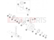KTM 200 XC (6275I0) [US] 2009 CRANKSHAFT, PISTON