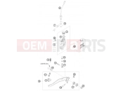 KTM 125 EXC  SIX-DAYS (7103I2) [EU] 2009 REAR BRAKE CONTROL