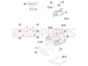 KTM 125 EXC  SIX-DAYS (7103I2) [EU] 2009 CYLINDER, CYLINDER HEAD