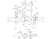 KTM 125 SX (6101I0) [EU] 2009 FRONT FORK DISASSEMBLED