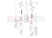 KTM 65 XC (6075I6) [EU] 2009 FRONT FORK DISASSEMBLED