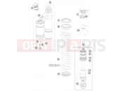 KTM 65 XC (6075I6) [EU] 2009 SHOCK ABSORBER DISASSEMBLED