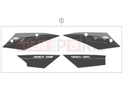 KTM 990 SUPERMOTO  BLACK (9803H2) [EU] 2008 DECAL