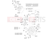 KTM 990 SUPERMOTO  BLACK (9803H2) [EU] 2008 CYLINDER HEAD FRONT