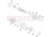 KTM 690 SMC (9703H4) [EU] TRANSMISSION I - MAIN SHAFT