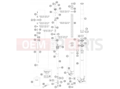 KTM 450 SMR (8403H0) [EU] 2008 FRONT FORK DISASSEMBLED