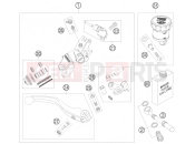 KTM 450 SMR (8403H0) [EU] 2008 FRONT BRAKE CONTROL