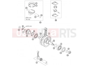 KTM 250 XC-F (8175H8) [US] 2008 CRANKSHAFT, PISTON