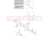 KTM 250 XC-W (7376H3) [ZA] 2008 CRANKSHAFT, PISTON