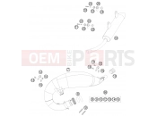 KTM 300 EXC-E SIX-DAYS (7403H2) [EU] 2008 EXHAUST SYSTEM