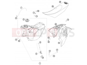 KTM 300 EXC-E SIX-DAYS (7403H2) [EU] 2008 TANK, SEAT