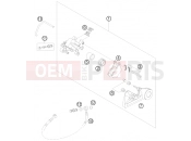 KTM 300 EXC-E SIX-DAYS (7403H2) [EU] 2008 REAR BRAKE CALIPER
