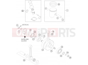 KTM 300 EXC-E SIX-DAYS (7403H2) [EU] 2008 CRANKSHAFT, PISTON