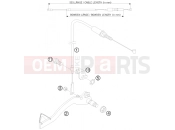 KTM 50 SX JUNIOR (6001H3) [US] 2008 REAR BRAKE CONTROL