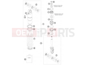 KTM 50 SX (6001H4) [EU] 2008 SHOCK ABSORBER DISASSEMBLED