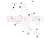 KTM 50 SX (6001H4) [EU] 2008 CRANKSHAFT, PISTON