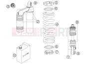 KTM 950 SUPERMOTO  BLACK (9803G2) [EU] 2007 SHOCK ABSORBER DISASSEMBLED