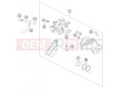 KTM 690  SUPERMOTO ORANGE (9726G0) [EU] 2007 REAR BRAKE CALIPER