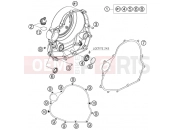 KTM 690  SUPERMOTO ORANGE (9726G0) [EU] 2007 CLUTCH COVER