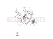 YAMAHA Aerox 50 YQ 50 YQ50 AEROX (5PE5) 2002 REAR WHEEL