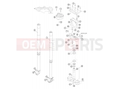 KTM 660 RALLY FACTORY REPLICA (9799G9) [EU] 2007 FRONT FORK, TRIPLE CLAMP