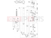 KTM 300 EXC SIX-DAYS (7403G2) [EU] 2007 FRONT FORK, TRIPLE CLAMP