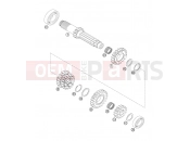 KTM 250 EXC-F SIX DAYS (8103G2) [EU] 2007 TRANSMISSION I - MAIN SHAFT