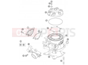 KTM 105 SX (6101G5) [US] 2007 CYLINDER, CYLINDER HEAD