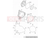 KTM 1190 ADVENTURE R  ABS (F9975P6) [US] 2016 CLUTCH COVER