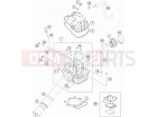 KTM 450 XC-W (F8475P3) [US] 2016 CYLINDER HEAD