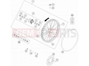 KTM FREERIDE 250 R (F7375P4) [US] 2016 FRONT WHEEL