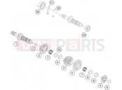 KTM 450 RALLY FACTORY REPLICA (F9399P8) [EU] 2016 TRANSMISSION I - MAIN SHAFT