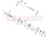KTM 500 EXC SIX DAYS (F8575P2) [US] 2016 TRANSMISSION I - MAIN SHAFT